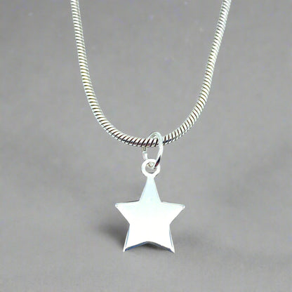 Sterling Silver Necklace with Star Pendant by My Silver Wish